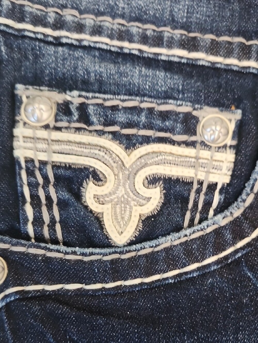 Rock Revival Earlin Bootcut Jeans Buckle Exclusive 36x38 XX-Long Heavy Stitch - Picture 5 of 16